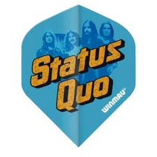 WINMAU ROCK LEGENDS STATUS QUO BLUE  STANDARD SHAPE FLIGHT
