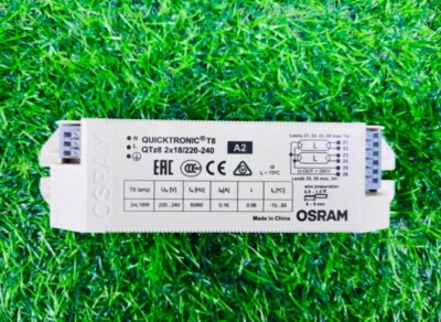 Osram electronic ballast QTZ8 18W/2*18W T8 fluorescent lamp ballast one for two