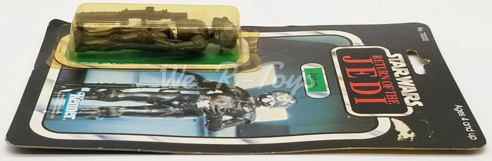 Figura de acción Star Wars ROTJ Zuckuss 65 espalda 1983 Kenner No. 70020 NRFP Foto 4 de 4