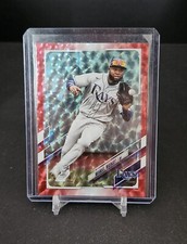 Manuel Margot 2021 Update Base Red Foil #US28  /199 - Tampa Bay Rays