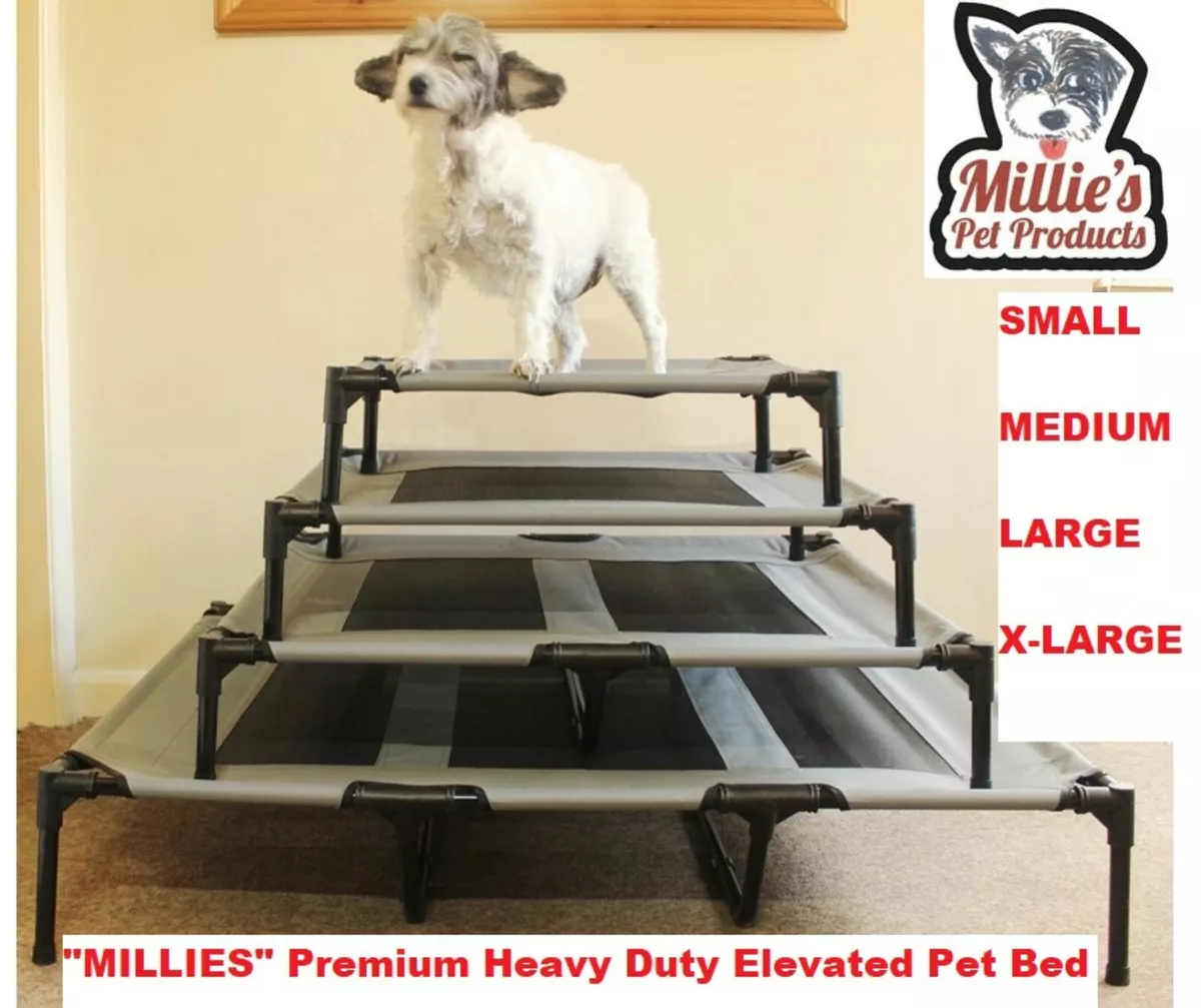 Heavy duty top elevated dog bed