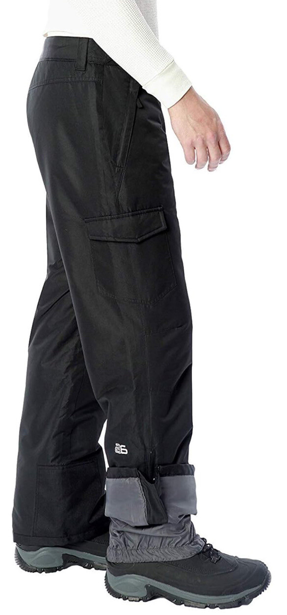 Arctix Men's XXL (44-46) 34L Snow Sports Cargo Pants Black