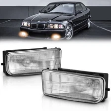Fog Lights Compatible With 1992-1999 BMW M3 E36 Selected Models H1 55W OE Clear