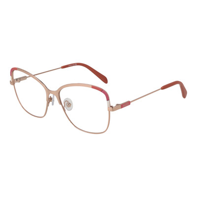Pucci Damenbrille EP5202 028 Roségold Vollrand Metall Schmetterlingsfassungen 55