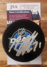 Nino Niederreiter Signed 2010 NHL Draft Puck w/ JSA COA #VV02207 Winnipeg Jets