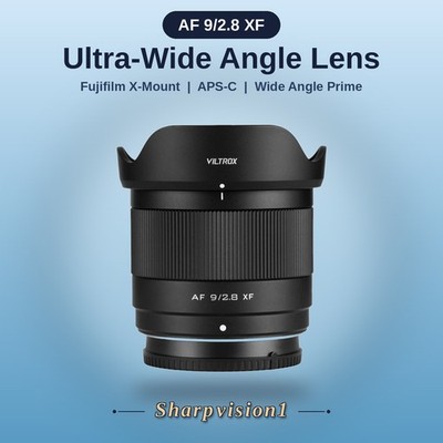 VILTROX 9mm F2.8 AF 9mm F2.8 X-Mount Lens Auto Focus Prime Wide Angle Lens