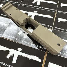 Glock 26 Slide Gen 3/4 Rmr Cut Fde For Glock G26, Front And Rear Serrations