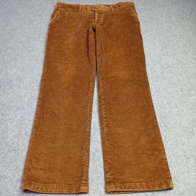 BRAX Mens Corduroy Pants (Fits 36x32) Khaki Brown Regular Straight Stretch