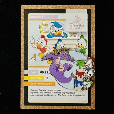LE 335 Figment Nephews Re-Collections Corkboard Mystery Disney 25 Years Pin 2025