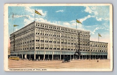 The Emporium Building St. Paul Minnesota Postcard CT American Art 58230