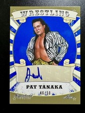 2016 Leaf Signature Series Wrestling Blue #63 Pat Tanaka /50