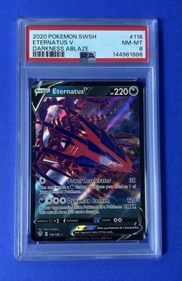 2020 Pokémon SWSH Eternatus V Darkness Ablaze #116 PSA 8 NM-MT | eBay