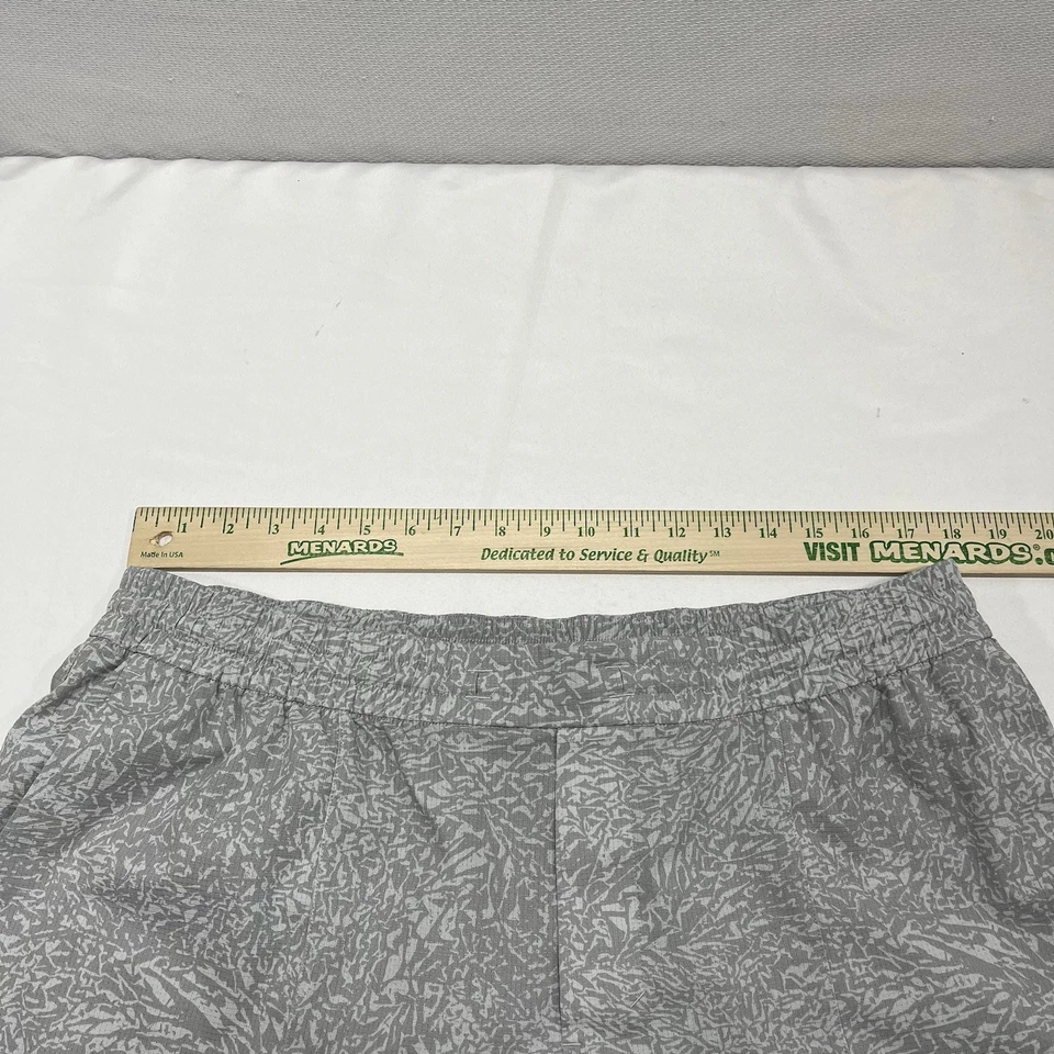 Pantalones Cortos de Entrenamiento de Gimnasio Lululemon Woven Air 5" Sin Forro Para Hombre 2XL Gris Geométrico Foto 2 de 4
