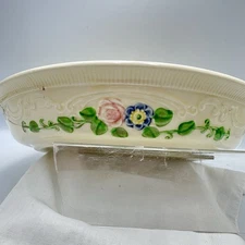 Homer Laughlin Oven Serve 10 3/8” Pie Plate Floral USA Slight Imperfections GUC