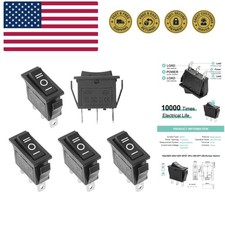 5Pcs SPDT 3 Pins 3 Position ON/Off/ON Toggle Rocker Switch AC 15A/250V 20A/12...