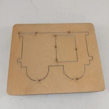 Boxcar Train Transportation Ellison Educational EquipAccucut Wood Dies 6"x5" 