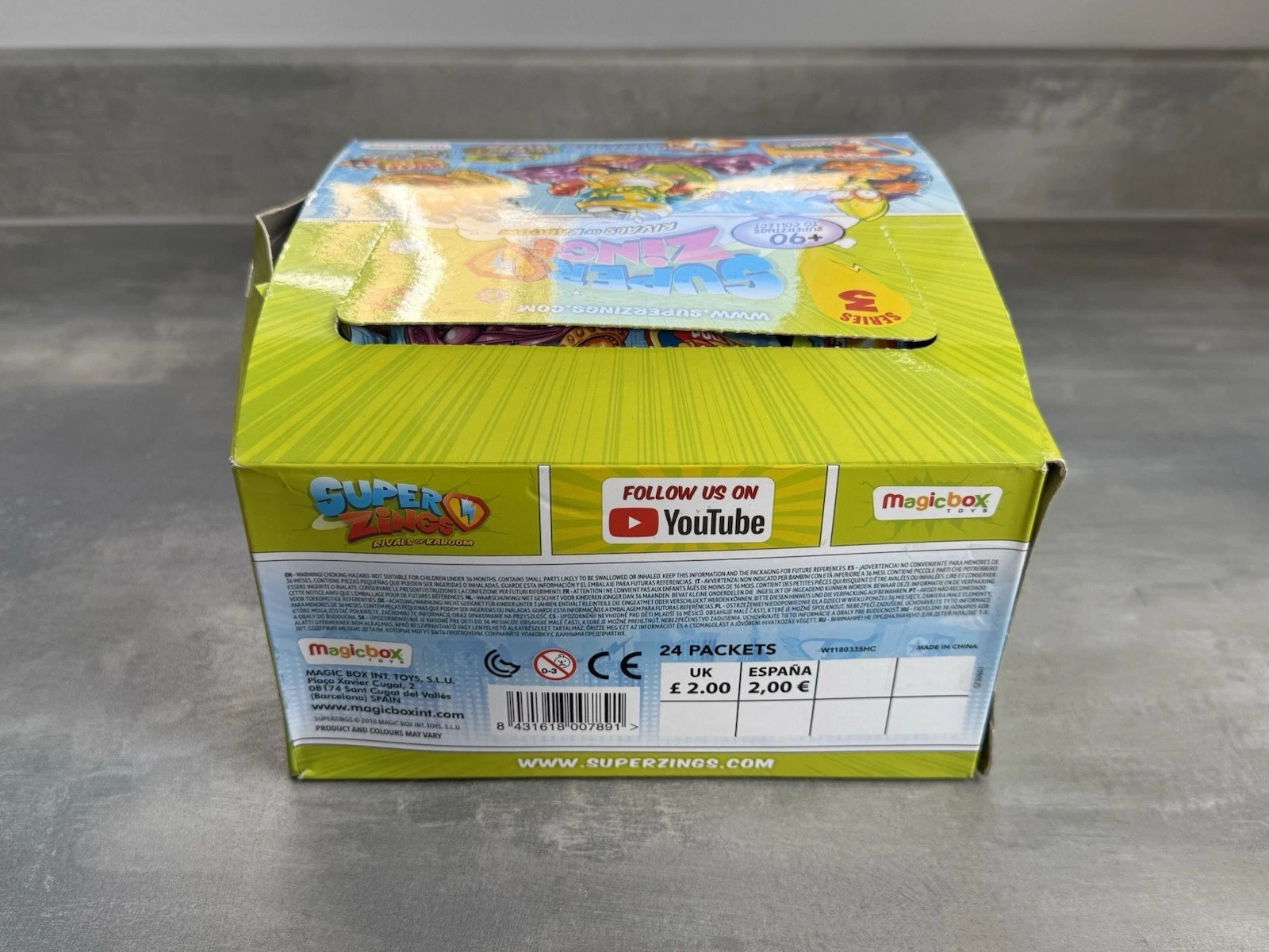 Super Zings Series 3 Box Of 24 Packs Superslider & Superzing - Brand New 6