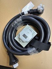 50 Amp 25FT Generator Cord and Power Inlet Box Combo Kit NEMA 14-50P to SS2-50R