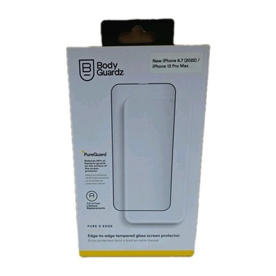 BodyGuardz Pure2 Edge Tempered Glass Screen Protector iPhone 13 Pro Max/14 Plus
