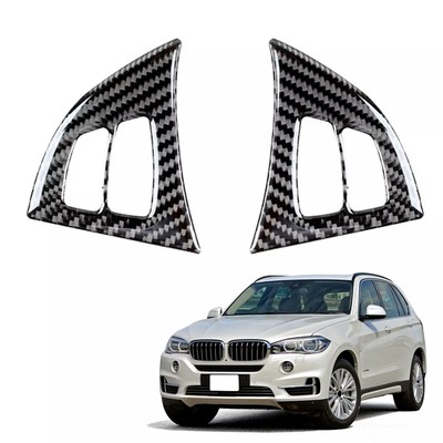 2pcs Carbon Fiber Interior cover Trim Fit for Bmw X5 E70 X6 E71 2008-13