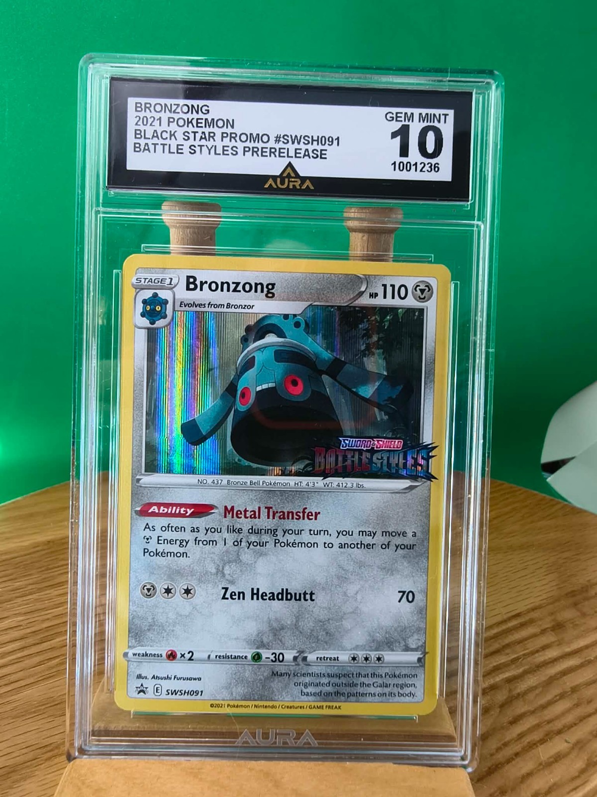 Bronzong #SWSH091 (Pokemon BLACK Star Promo) Grade 10 Gem Mint
