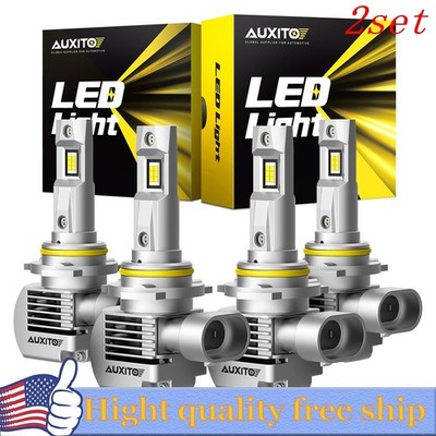 8X AUXITO 9005 9006 Combo LED Headlight High Low Beam bulb 6000K Cool White