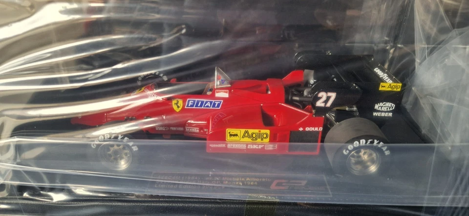 FERRARI 126C4M 2° place Monza GP 1984 Michele Alboreto 1/18 GPREPLICAS!!! - Immagine 3 di 4