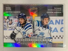 2024-25 Upper Deck CHL Prominent Combos #PC-24 Emile Guite/Thomas Desruisseaux