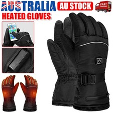 Rechargeable Electric Heated Gloves Thermal Waterproof Winter Sports Hunting Ski