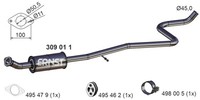 Ernst MittelschalldäMpfer 309011 FüR Ford Ecosport Ecoboost