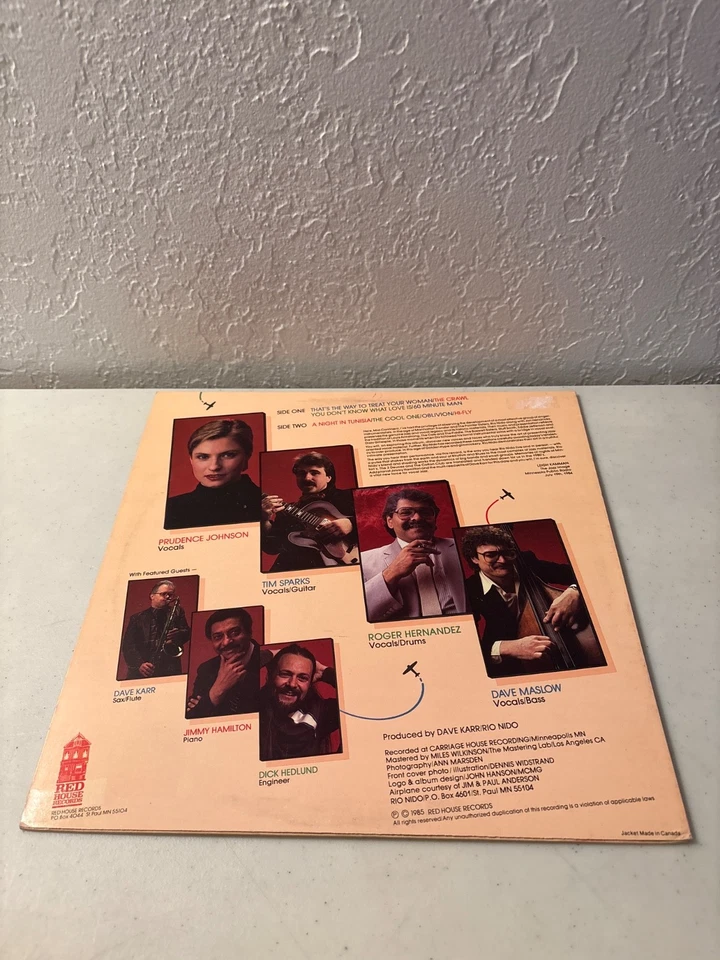 RIO NIDO HI FLY VINYL RECORD LP ALBUM 1985 RED HOUSE RECORDS RHR 07 JAZZ VG+/VG+ - Image 2 of 4