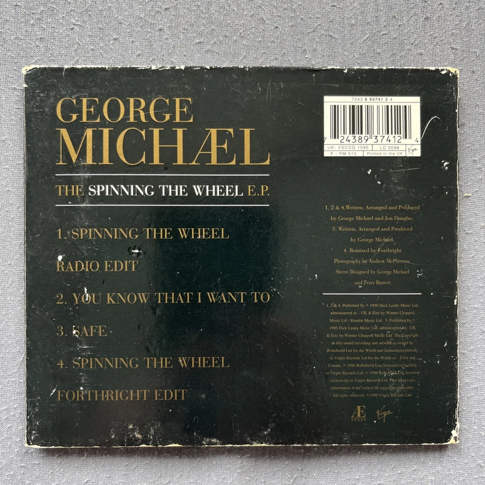 George Michael - The Spinning The Wheel E.P. | 5“CD-Single DIGIPACK, Virgin U.K. - Bild 2 von 4