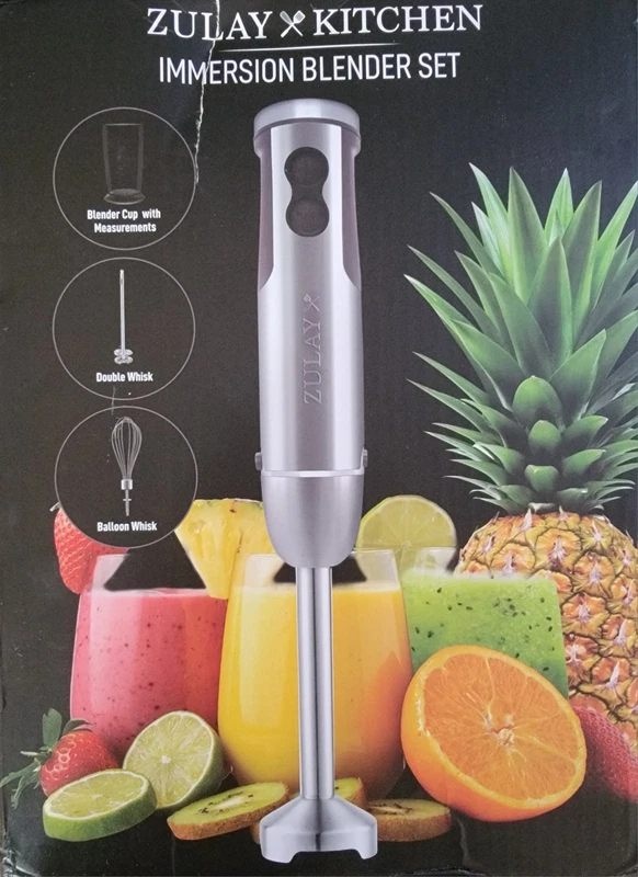 Zulay Kitchen 800W 12-speed immersion blender set