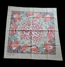 Vintage Color Fast Bandana Handkerchief Cheetah Leopard Rare 21 x 21 Made in USA