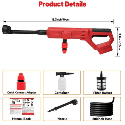 #ad #ad High Pressure Washer Car Washing Supplies Portable with 6 in 1 Nozzle Electric $136.85