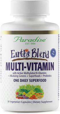 Paradise Herbs Earth'S Blend Once Daily Multivitamin, No Iron, 48 Organic Superf