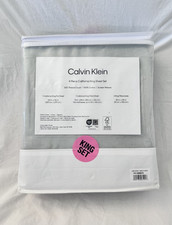 4 pc Calvin Klein 300 TC 100% Cotton Sateen W...