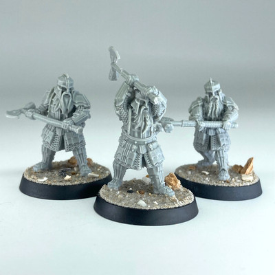 Iron Hills Zwerge mit Mattocks Der Hobbit Warhammer / Herr der Ringe X17380