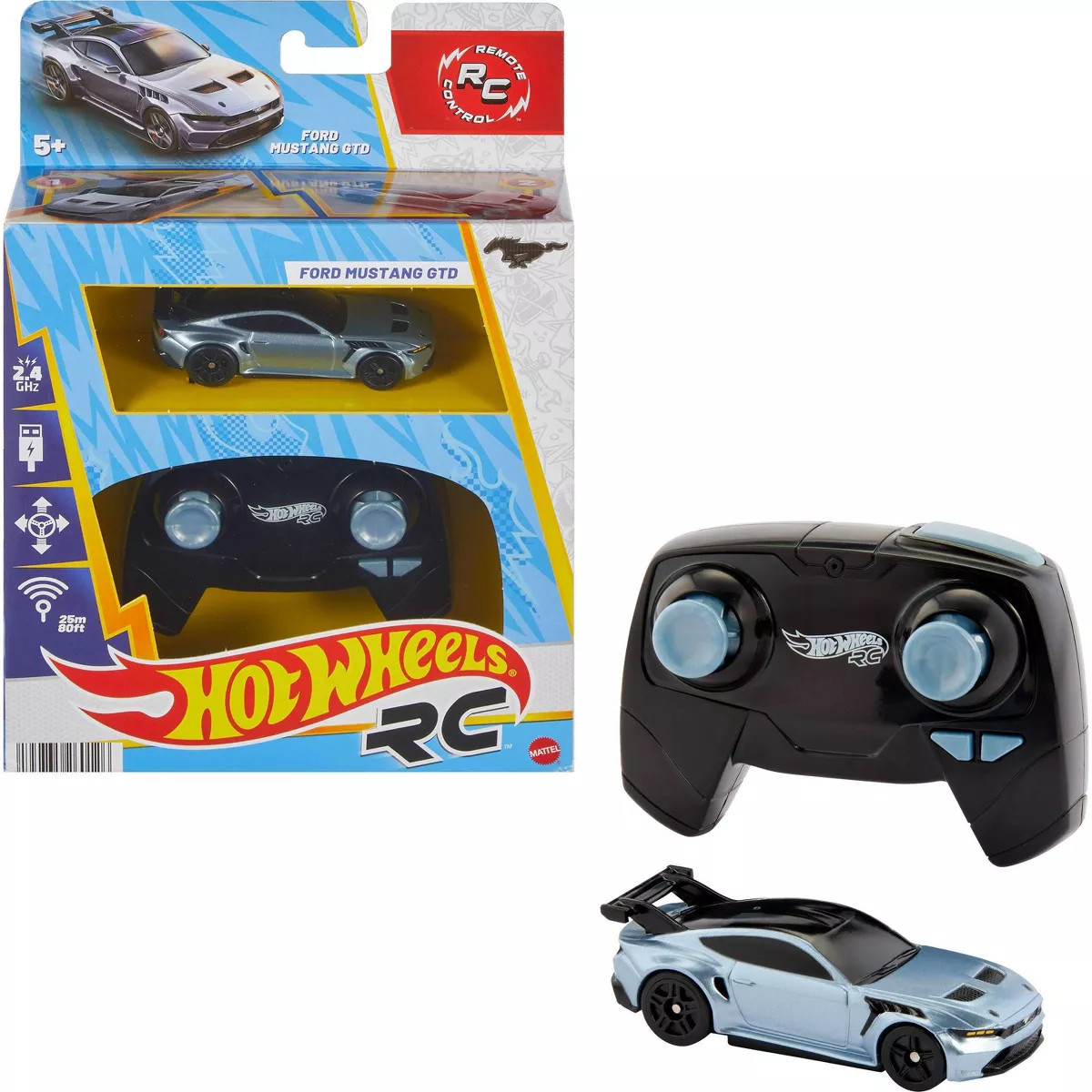 Ford Mustang Gtd Battery-powered Remote Control Toy Car 1:64