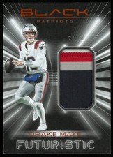 2025 Panini Black Football Futuristic Patch Drake Maye /50