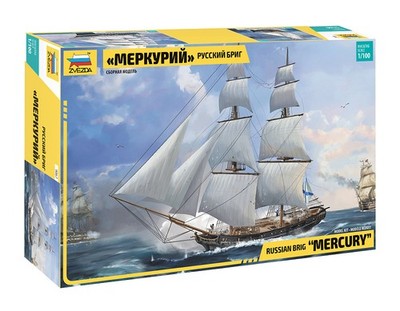 Modellauto Schiff Zum Montieren Model Kit Bausatz Zvezda RUSSIAN BRIG MERKURI