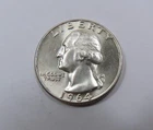 USA Washington Quarter 90% Silver 25 Cents 1964 BU Mint State SCARCE
