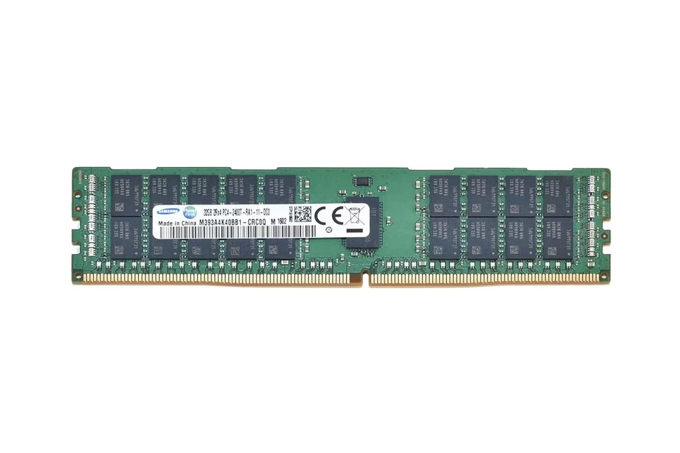 New Samsung 32GB 2Rx4 PC4-2400T DDR4-19200 ECC RDIMM Memory M393A4K40BB1-CRC0Q - image 1 of 1