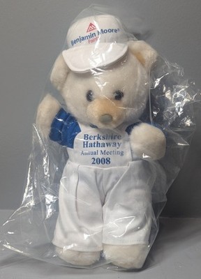 Berkshire Hathaway 2008 Benjamin Moore Paints Sammlerstück Bär 10 Zoll sitzend Plüsch
