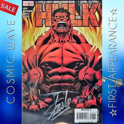 HULK #1 (2x) STAN LEE SIGNED W/COA FROM JSA  1ST RED HULK APPEARANCE! AVENGERS