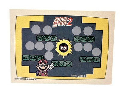 Super Mario Bros 2 Screen 4 of 10  1989 Topps Nintendo Scratch-Off Game