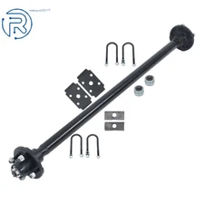 2000 lbs Trailer Axle 4 lug-4" with 44"/47.5"/54"/57"/58"/60"/71"/72" Hub Face