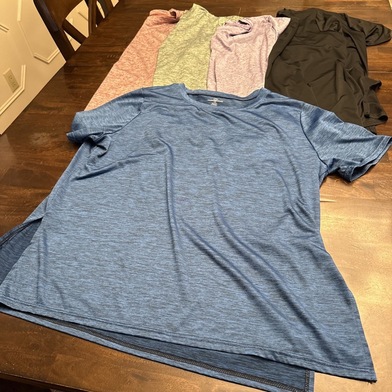 Women Amazon Real essentials 1x Active Tunic With Split Sides short sleeves lot