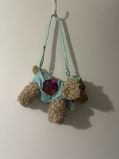 Poochie  Co COCKER SPANIEL Purse Cupcake Turquoise Dog Plush Stuffed Animl 12"