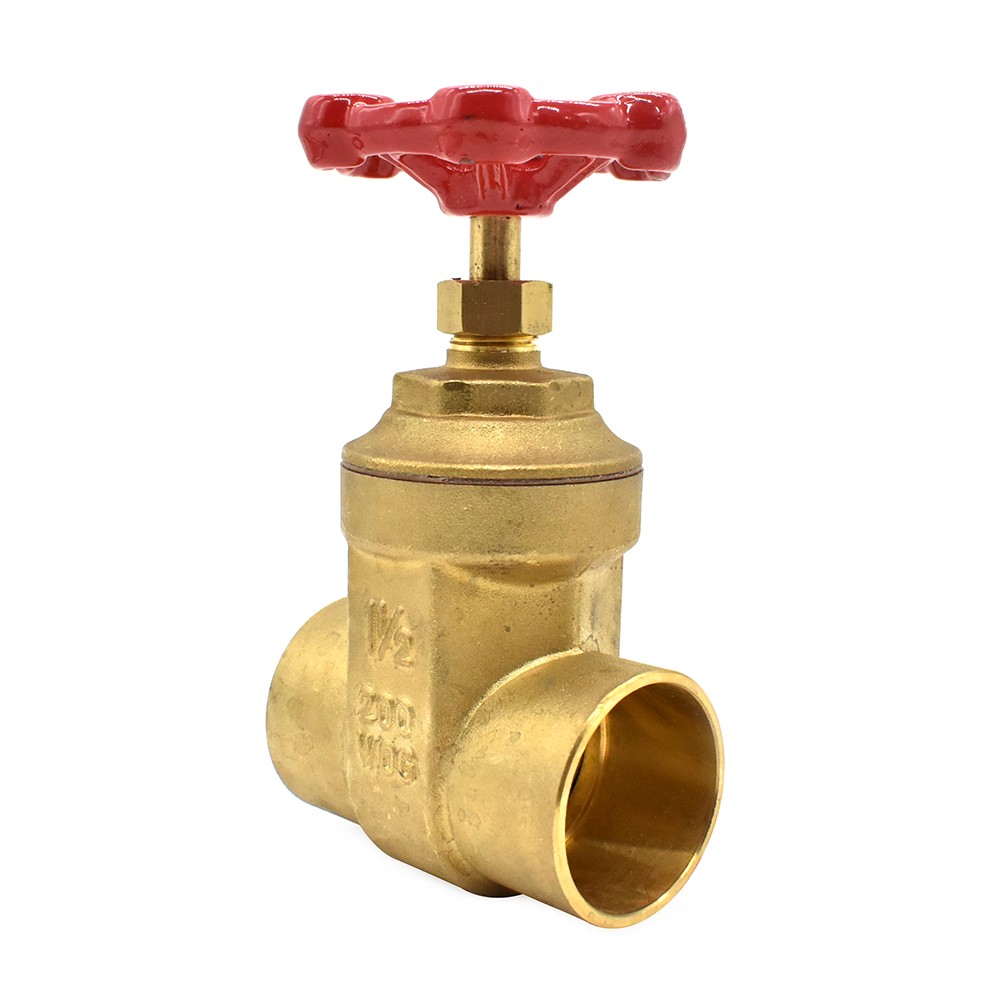 Thrifco 6415017 1 1/2 C x C Gate Valve Brass